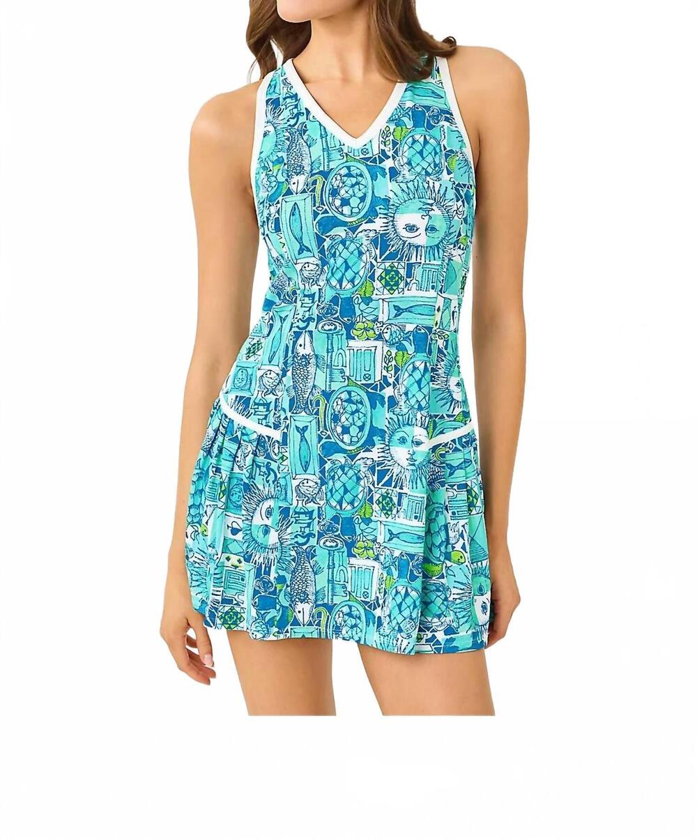 NEW LILLY PULITZER upf 50+ luxletic bacio active dress in mint condition harlill